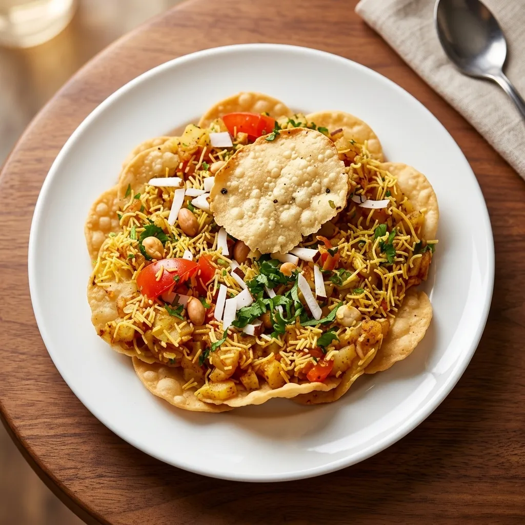 Chatpati Papdi Chaat Indian street food at Indian Craft in Edgemont, Edmonton, AB